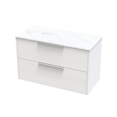 Nikau Pro Arctic 1000 Double Drawer Wall Vanity