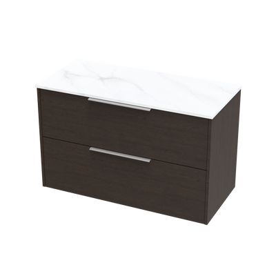 Nikau Pro Arctic 1000 Double Drawer Wall Vanity