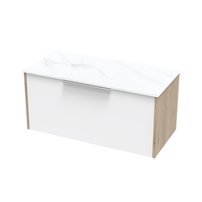 Nikau Pro Arctic 1000 Single Drawer Two Tone Wall Vanity