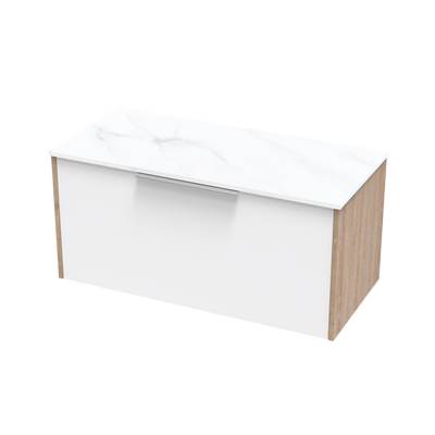 Nikau Pro Arctic 1000 Single Drawer Two Tone Wall Vanity