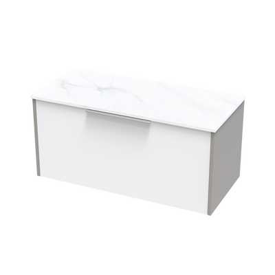 Nikau Pro Arctic 1000 Single Drawer Two Tone Wall Vanity