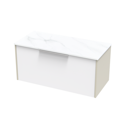 Nikau Pro Arctic 1000 Single Drawer Two Tone Wall Vanity