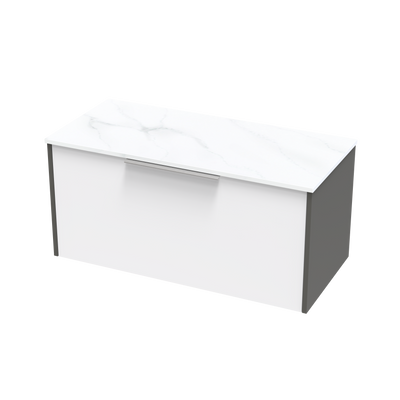 Nikau Pro Arctic 1000 Single Drawer Two Tone Wall Vanity