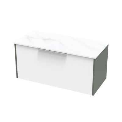 Nikau Pro Arctic 1000 Single Drawer Two Tone Wall Vanity