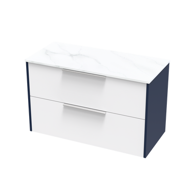 Nikau Pro Arctic 1000 Double Drawer Two Tone Wall Vanity