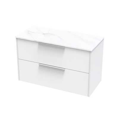 Nikau Pro Arctic 1000 Double Drawer Two Tone Wall Vanity