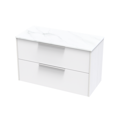 Nikau Pro Arctic 1000 Double Drawer Two Tone Wall Vanity