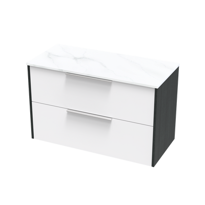 Nikau Pro Arctic 1000 Double Drawer Two Tone Wall Vanity