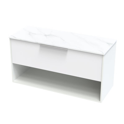 Nikau Pro Arctic 1200 Drawer Open Wall Vanity