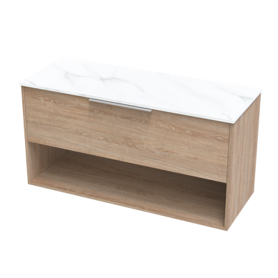 Nikau Pro Arctic 1200 Drawer Open Wall Vanity