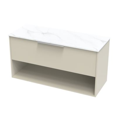 Nikau Pro Arctic 1200 Drawer Open Wall Vanity