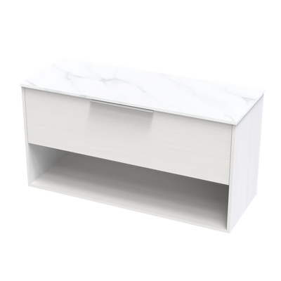 Nikau Pro Arctic 1200 Drawer Open Wall Vanity