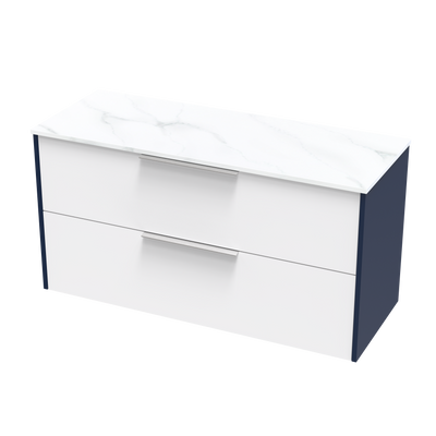 Nikau Pro Arctic 1200 Double Drawer Two Tone Wall Vanity