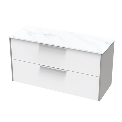 Nikau Pro Arctic 1200 Double Drawer Two Tone Wall Vanity