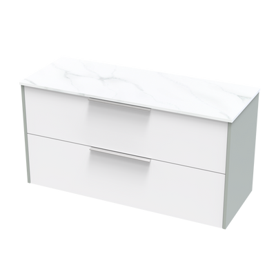 Nikau Pro Arctic 1200 Double Drawer Two Tone Wall Vanity