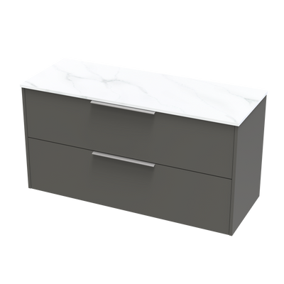 Nikau Pro Arctic 1200 Double Drawer Wall Vanity