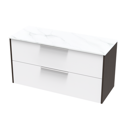 Nikau Pro Arctic 1200 Double Drawer Two Tone Wall Vanity