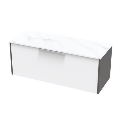 Nikau Pro Arctic 1200 Single Drawer Two Tone Wall Vanity