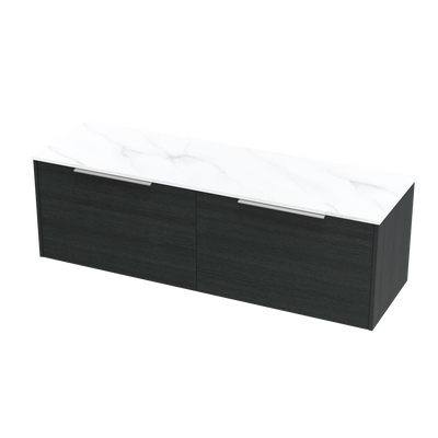 Nikau Pro Arctic 1500 Double Bowl Single Drawer Wall Vanity