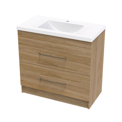 Cashmere Norfolk 900 Double Drawer Floor Vanity