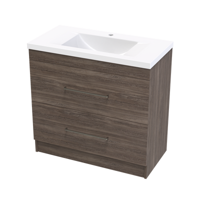 Cashmere Norfolk 900 Double Drawer Floor Vanity