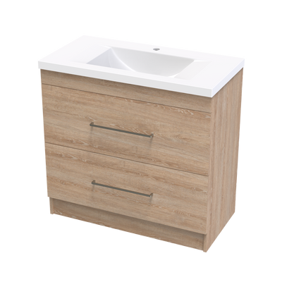 Cashmere Norfolk 900 Double Drawer Floor Vanity