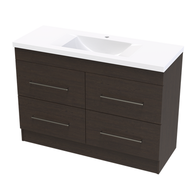 Cashmere Norfolk 1200 4 Drawer Floor Vanity