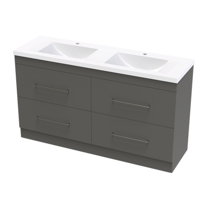 Norfolk Double Drawers 1500mm Double Bowl Floor Vanity