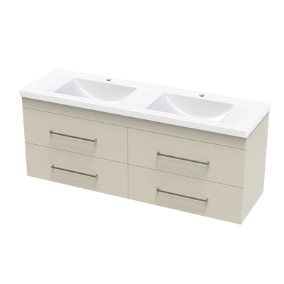 Norfolk Double Drawers 1500mm Double Bowl Wall Hung Vanity