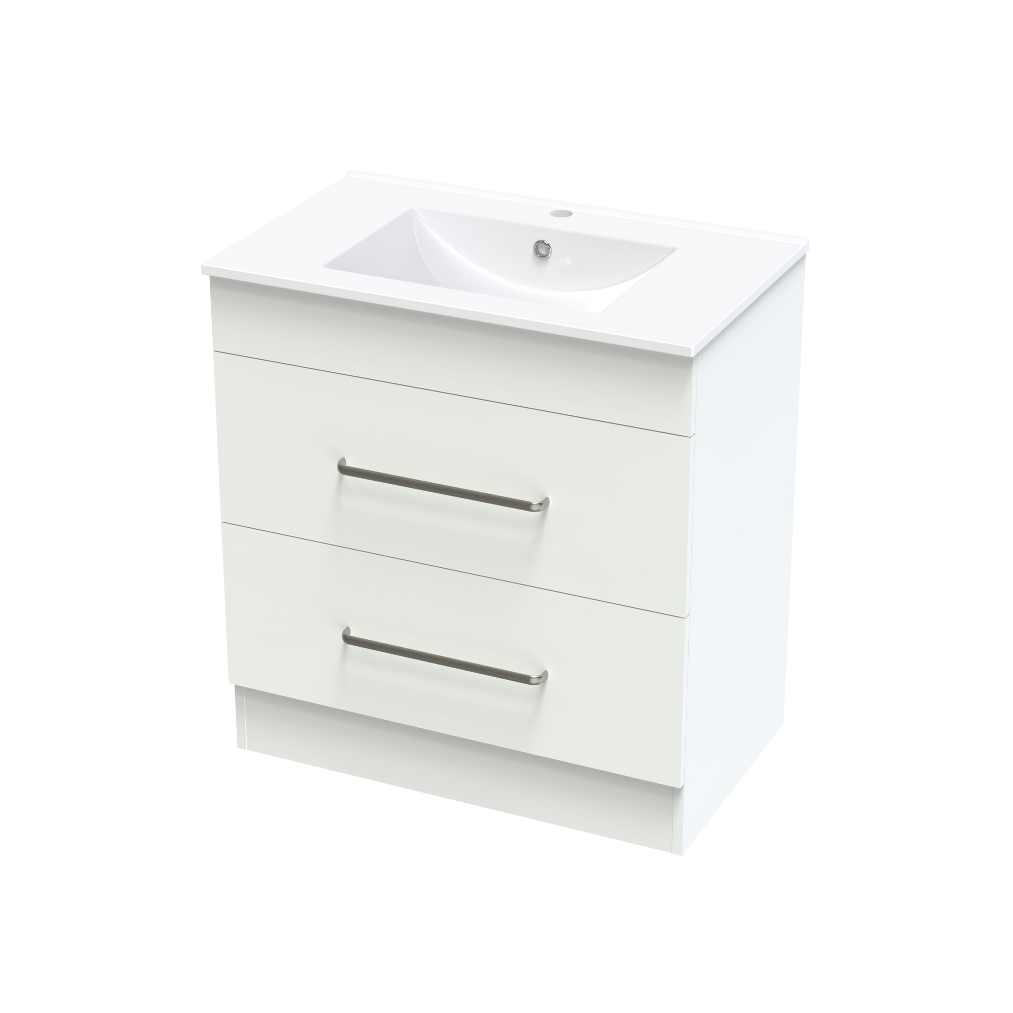 Pacific Double Drawer 750mm Floor Vanity