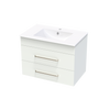 Pacific Double Drawer 750mm Wall Hung Vanity