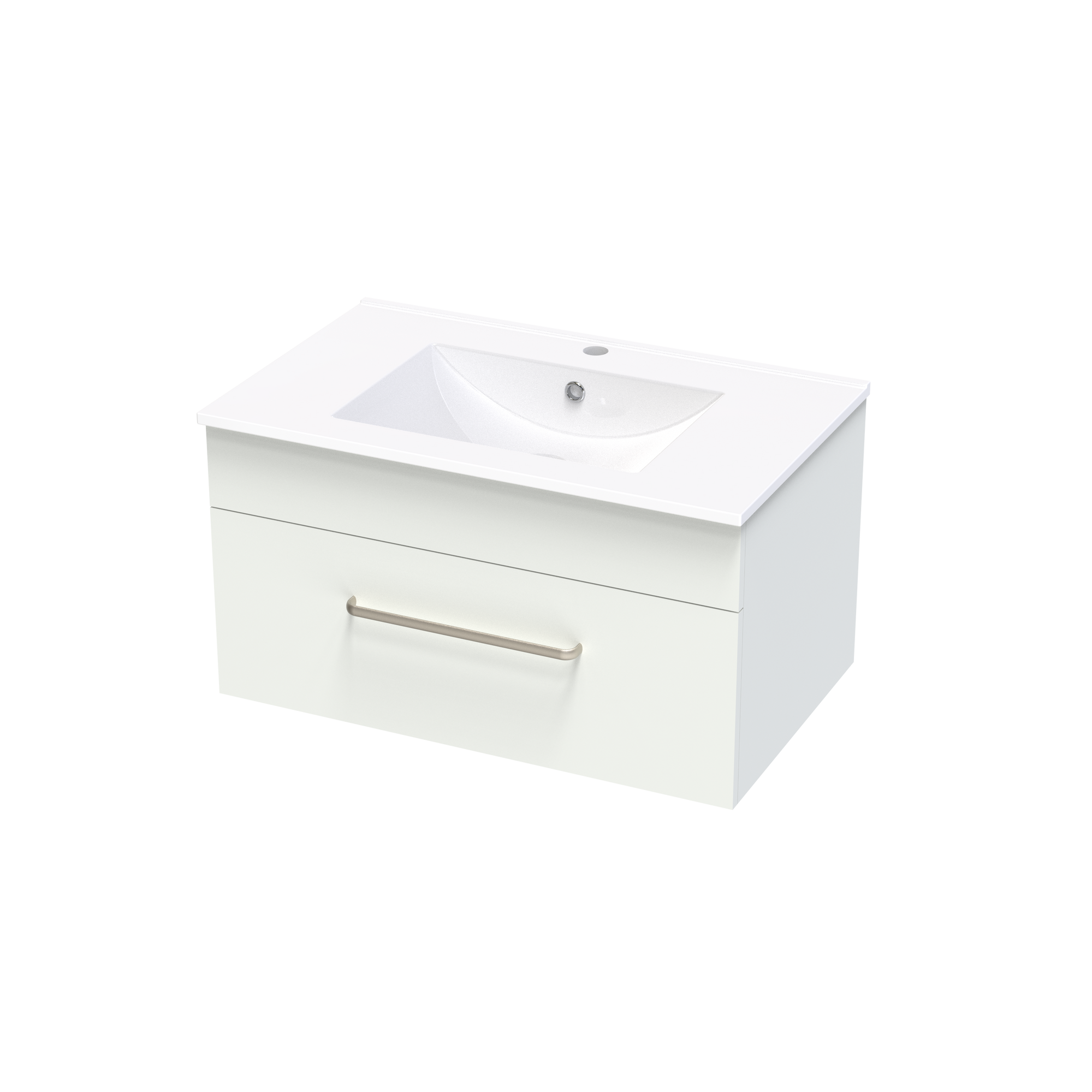 Pacific Single Drawer 750mm Wall Hung Vanity
