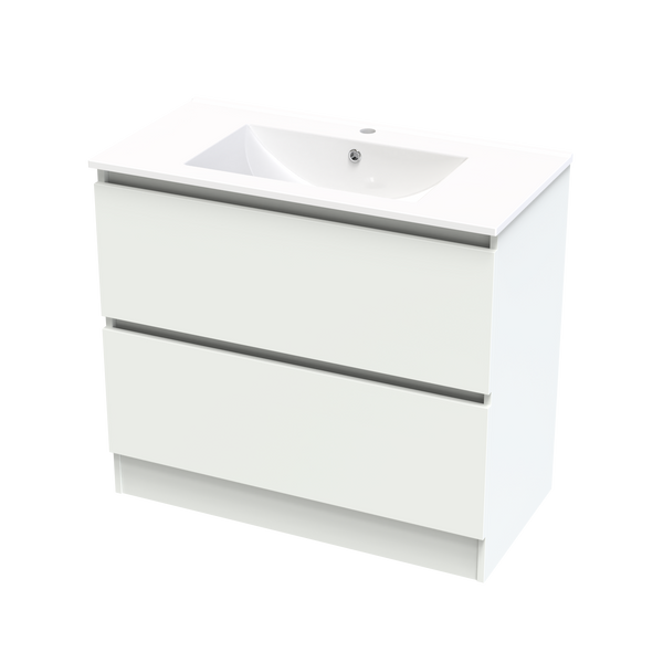 Pacific Rise Double Drawer 900mm Floor Vanity