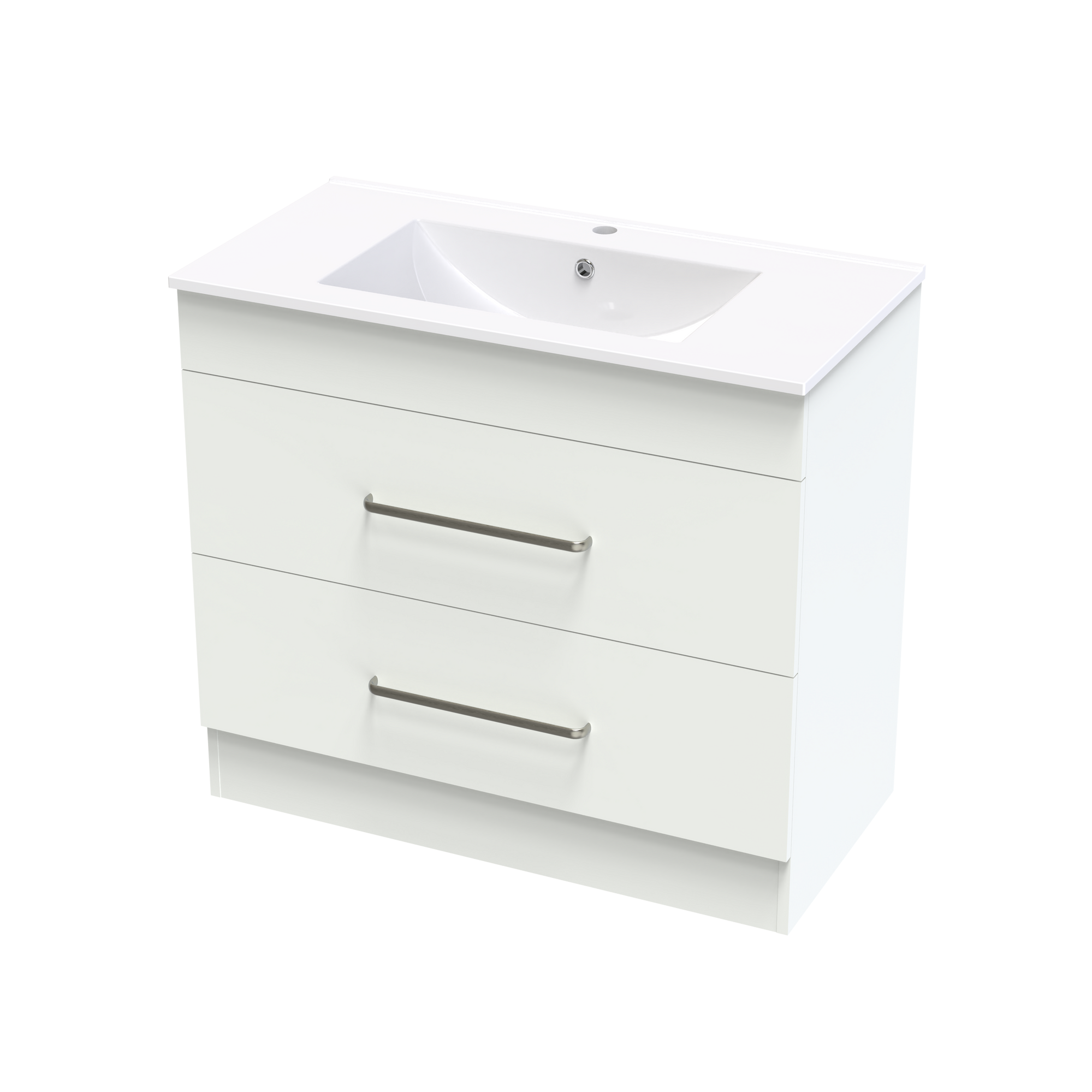 Pacific Double Drawer 900mm Floor Vanity