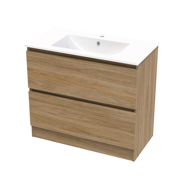 Pacific Rise Double Drawer 900mm Floor Vanity