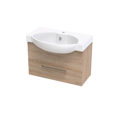 Raglan 750 Single Drawer Wall Vanity