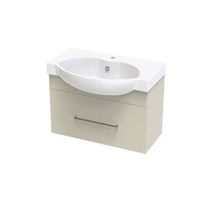 Raglan 750 Single Drawer Wall Vanity