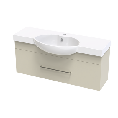 Raglan 1200 Single Drawer Wall Vanity