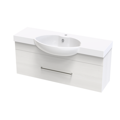 Raglan 1200 Single Drawer Wall Vanity