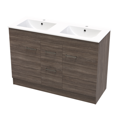 Classic Valley 1200 Double Bowl Floor Vanity