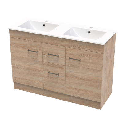 Classic Valley 1200 Double Bowl Floor Vanity