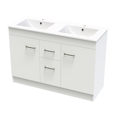 Classic Valley 1200 Double Bowl Floor Vanity