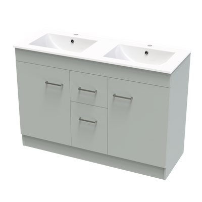 Classic Valley 1200 Double Bowl Floor Vanity