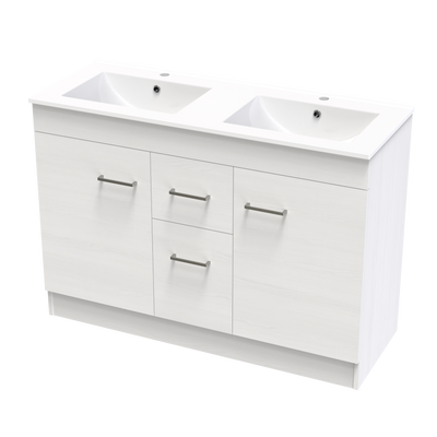 Classic Valley 1200 Double Bowl Floor Vanity