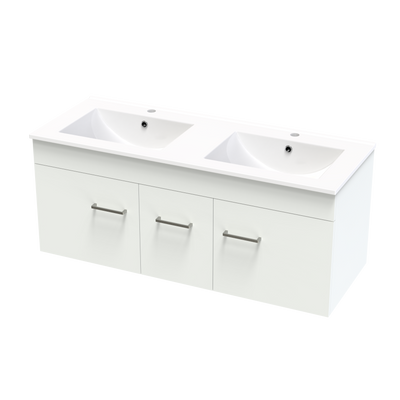 Classic Valley 1200 Double Bowl Wall Vanity