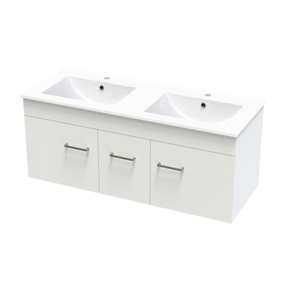 Classic Valley 1200 Double Bowl Wall Vanity