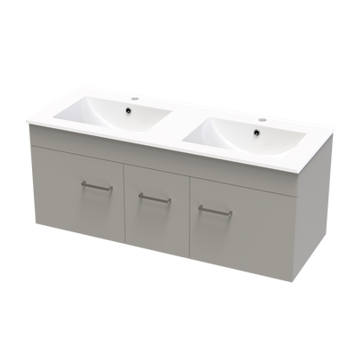 Classic Valley 1200 Double Bowl Wall Vanity