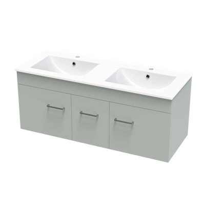 Classic Valley 1200 Double Bowl Wall Vanity