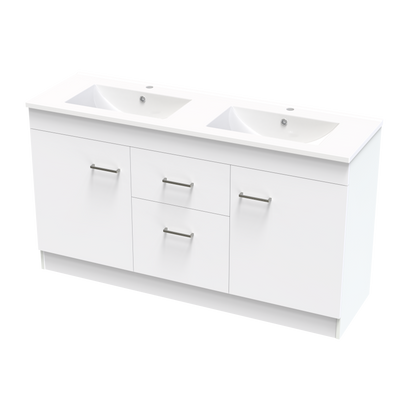 Cashmere Classic 1500mm Double Bowl Floor Vanity