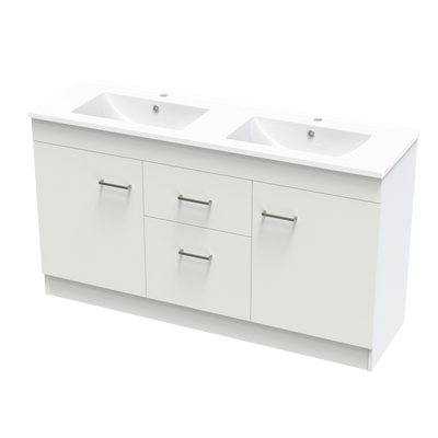 Cashmere Classic 1500mm Double Bowl Floor Vanity